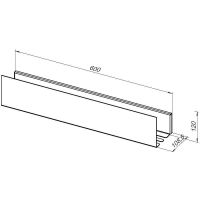 Товар: Металлическая полка Aquanet Магнум 60 Черная матовая арт-274182 - фото 5 Металлическая полка Aquanet Магнум 60 Черная матовая арт-274182 — фото 5, Полки для ванной и душа