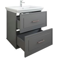 Товар: Тумба под раковину Sanflor Модена 75 подвесная Серая арт-С03221 - фото 2 Тумба под раковину Sanflor Модена 75 подвесная Серая арт-С03221 — фото 2, Тумбы под раковину