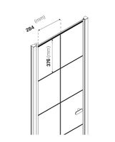 Душевая дверь New Trendy New Varia Black 70 профиль Черный стекло прозрачное арт-D-0275A — фото 6, Распашные душевые двери