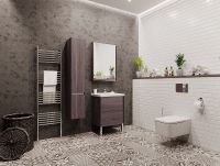 Шкаф пенал Aquaton Стоун 30 подвесной Грецкий орех арт-1A228403SXC80 — фото 3, Пеналы для ванной комнаты