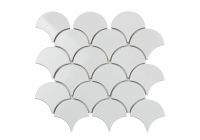Керамическая мозаика Orro Mosaic Ceramic 25,9x27,9 см арт-WHITE SCALES — фото 1, Мозаика