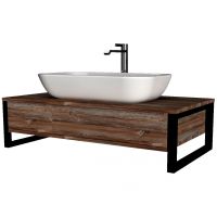 Тумба под раковину 1MarKa Grunge Loft 90П подвесная Дуб намибия арт-У85846 — фото 1, Тумбы под раковину