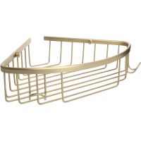 Полка корзина Fixsen Hotel угловая Золото-сатин арт-FX-31051-1G — фото 1, Полки для ванной и душа