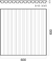 Гипсовая 3д панель Artpole Platinum Paraline матовая 600x600 мм арт-MD-0030 — фото 10, Гипсовые 3Д панели