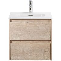 Тумба под раковину BelBagno Kraft 50 подвесная Rovere Galifax Bianco арт-KRAFT-500-2C-SO-RGB — фото 1, Тумбы под раковину