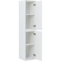 Шкаф пенал Aquanet Милан 35 подвесной Белый глянец арт-336386 — фото 4, Пеналы для ванной комнаты