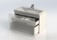 Тумба с раковиной Aquanet Порто 80 подвесная Белая арт-212577 — фото 5, Тумбы с раковиной