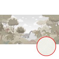 Фреска детская Ortograf Little Friends 34362 Фактура флок FLK Флизелин (6*3) Зеленый, Животные арт-34362 (флок FLK) — фото 1, Фрески