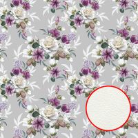 Фреска Ortograf Цветы 33409 Фактура флок FLK Флизелин (2,7*2,7) Серый/Разноцветный, Цветы арт-33409 (флок FLK) — фото 1, Фрески