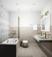 Керамическая плитка Kerama Marazzi Монфорте беж панель обрезной настенная 40х120 см арт-14005R — фото 3, Керамическая плитка
