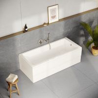 Акриловая ванна Vitra Neon 180x80 без гидромассажа арт-55840001000 — фото 5, Акриловые ванны