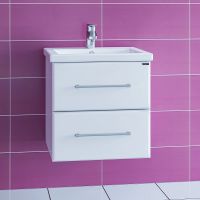 Тумба под раковину СанТа Омега 50 подвесная Белая арт-207035 — фото 3, Тумбы под раковину