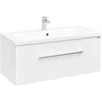 Тумба под раковину Aquaton Мадрид 100 М подвесная Белая арт-1A126901MA010 — фото 1, Тумбы под раковину