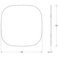 Зеркало Evoform Primary 70х70 со шлифованной кромкой арт-BY 0138 — фото 7, Зеркала в ванную комнату