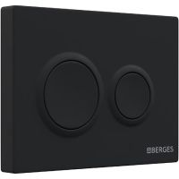 Комплект унитаза с инсталляцией Berges Novum O5 с сиденьем Микролифт и Черной Soft Touch клавишей смыва арт-043311 — фото 8, Комплекты унитаз + инсталляция