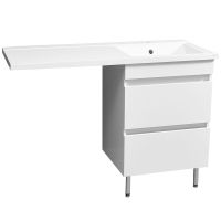 Раковина Stella Polar Мадлен 120 R с местом под стиральную машину Белая арт-SP-00000027 — фото 3, Раковины встраиваемые сверху