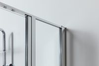 Душевая дверь Allen Brau Priority 140 профиль Хром стекло прозрачное арт-3.31034.00 — фото 15, Распашные душевые двери