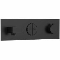 Товар: Душевая система Vincea с термостатом Черная матовая арт-VSFW-422T2MB - фото 4 Душевая система Vincea с термостатом Черная матовая арт-VSFW-422T2MB — фото 4, Встраиваемые душевые комплекты