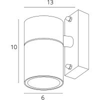 Настенный светильник Artelamp Mistero Серый арт-A3302AL-1GY — фото 3, Уличное освещение