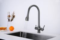 Смеситель для кухни Paulmark Lange Вороненая сталь арт-La214212-GM — фото 3, Смесители для кухни