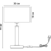 Настольная лампа Artelamp Robert Белая Черная Сталь арт-A5029LT-1SS — фото 5, Настольные лампы