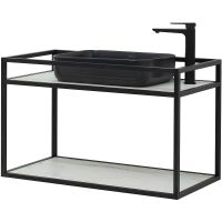 Консоль под раковину Allen Brau Liberty 90 Черный браш арт-1.33003.BB — фото 5, Консоли для раковины