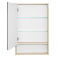 Зеркальный шкаф Aquaton Сканди 55 Белый Дуб верона арт-1A252102SDB20 — фото 2, Зеркальные шкафы в ванную