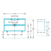 Товар: Тумба под раковину Kerama Marazzi Piano Classic 95 PIA.CL.95\BLU.M подвесная Синяя матовая арт-PIA.CL.95\BLU.M - фото 5 Тумба под раковину Kerama Marazzi Piano Classic 95 PIA.CL.95\BLU.M подвесная Синяя матовая арт-PIA.CL.95\BLU.M — фото 5, Тумбы под раковину