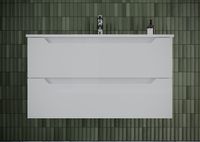 Тумба под раковину Sancos Norma 2.0 120 подвесная Белый глянец арт-NR2.0120-1W — фото 4, Тумбы под раковину