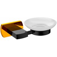 Мыльница CeramaLux Azzuro Черная Золото арт-95604 — фото 1, Мыльницы