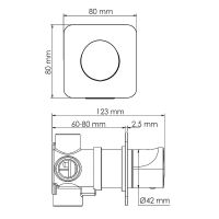 Переключатель потоков WasserKRAFT Neckar Золото глянцевое арт-A278 — фото 3, Переключатели потоков