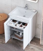 Товар: Тумба под раковину Vigo Grani 60 Белая арт-tn.GRI.ELI.60.2D - фото 3 Тумба под раковину Vigo Grani 60 Белая арт-tn.GRI.ELI.60.2D — фото 3, Тумбы под раковину