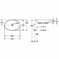 Товар: Раковина-чаша Villeroy&Boch Loop & Friends 62 Альпийский белый арт-4A480001 - фото 15 Раковина-чаша Villeroy&Boch Loop & Friends 62 Альпийский белый арт-4A480001 — фото 15, Раковины накладные