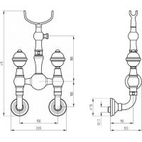 Смеситель для душа Migliore Cristalia Хром арт-18587 — фото 3, Смеситель для душа