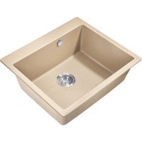Кухонная мойка Milacio Murcia 60 Cuarzo Бежевая арт-MC.77014 — фото 1, Кухонные мойки