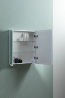 Зеркальный шкаф Aquanet Оптима 70 с подсветкой Белый арт-311861 — фото 10, Зеркальные шкафы в ванную