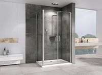 Душевой уголок Abber Sonnenstrand 100x80 профиль Хром стекло прозрачное арт-AG04100C-S80 — фото 2, Прямоугольные душевые уголки