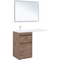 Тумба с раковиной Aquanet Токио 110 L Дуб веллингтон арт-335585 — фото 8, Тумбы с раковиной