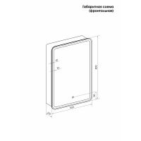 Зеркальный шкаф Reflection Circle 600х800 L с подсветкой Белый матовый арт-RF2109SR — фото 14, Зеркальные шкафы в ванную