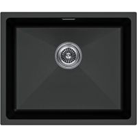 Кухонная мойка Paulmark Lumi 55 UNI Черная арт-LU55-BL — фото 1, Кухонные мойки