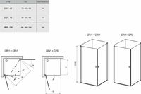 Душевая дверь Ravak Chrome CRV1-90 профиль Хром стекло Transparent арт-1QV70C01Z1 — фото 9, Распашные душевые двери