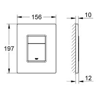 Клавиша смыва Grohe Skate Cosmopolitan Холодный рассвет арт-38732GN0 — фото 4, Кнопки смыва