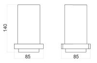 Стакан для зубных щеток Webert Pegaso Золото арт-PE500301010 — фото 2, Стаканы для зубных щеток