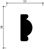 Молдинг Decor-Dizayn 2000x30x13 мм арт-157A — фото 4, Молдинги