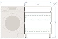 Тумба под раковину Stella Polar Мадлен 130 Белая арт-SP-00000475 — фото 8, Тумбы под раковину