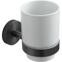 Стакан для зубных щеток Allen Brau Priority Графит брашированный арт-6.31002-MG — фото 1, Стаканы для зубных щеток