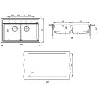 Товар: Кухонная мойка Florentina Липси-820 Мокко арт-20.370.E0820.303 - фото 4 Кухонная мойка Florentina Липси-820 Мокко арт-20.370.E0820.303 — фото 4, Кухонные мойки