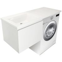 Тумба с раковиной Эстет Dallas Luxe 120 L подвесная Белая арт-ФР-00001925 — фото 2, Тумбы с раковиной