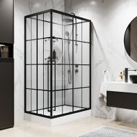 Душевая кабина Niagara Standart 120x80 R без гидромассажа арт-ST120/80/15QR/KL/BKT — фото 1, Душевые кабины