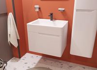 Тумба с раковиной Эстет Kare Luxe 60 подвесная Белая арт-ФР-00007077 — фото 7, Тумбы с раковиной